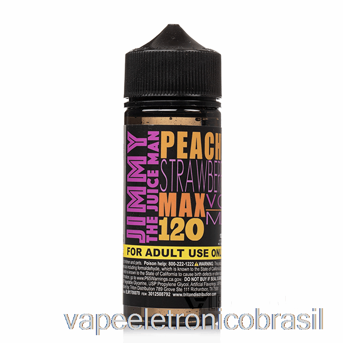 Vape Eletrônico Pêssego Pêssego - Jimmy The Juiceman - 120ml 6mg